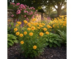 Bloomique - Set van 6 - Coreopsis Grandiflora Presto - Meisjesogen - Gemakkelijk te verzorgen - Rijkbloeiend - Winterhard - Vaste plant - 10-20 cm hoog - Pot 9 cm