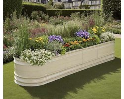 Bloomod Garden Metalen Verhoogd Tuinbed 43 cm – Grote DIY 9-in-1 Moestuinbak – Duurzame Roestvrije Plantenbak voor Groenten, Kruiden & Bloemen