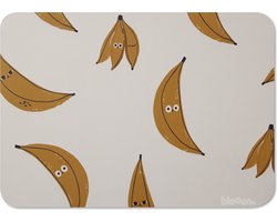 Blooom® - Placemat voor Baby's en Kinderen - Herbruikbaar en Duurzaam - Vlek- en Waterafstotende Placemat en Knutselmat - Banaan - XL