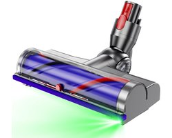 BLOSSOM Stofzuigermond - Geschikt voor Dyson Steelstofzuiger V7,V8,V10,V11,V15 en G5(Niet compatibel met de oude V7-model, V6 en Slim-serie) - Wasbare borstel - Stofzuigeraccessoires - Vloerzuigmond - Zwart
