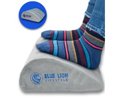 Blue Lion Voetensteun - Voetenbankje - Ergonomisch - Tegen Rugpijn - Grijs