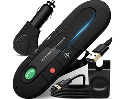 Bluetooth 5.0 auto handsfree kit, volumeregeling, handsfree systeem Geschikt voor automuziek, handsfree systeem op batterijen