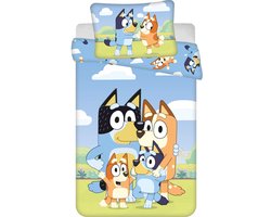 Bluey BABY / Peuter dekbedovertrek Joy - 135 x 100 + 40 x 60 cm - Katoen