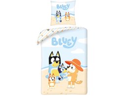 Bluey Dekbedovertrek - Eenpersoons - 140 x 200 cm - Polyester - Meerkleurig