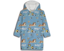 Bluey Hoodie Fleece deken Swim - Kind (3 - 6 jaar) - Polyester
