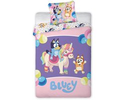 Bluey Magical Party kinderbeddengoed set 100×135cm, 40×60 cm