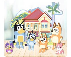 Bluey Tafeldecoratieset – 7-delig – Feestdecoratie voor Kinderfeestjes