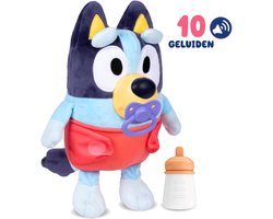 BLUEY - Verzorg & Knuffel je pluchen Baby Bluey - Knuffel met geluid