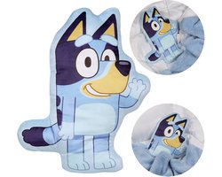 Bluey ZACHT sierkussen, decoratieve VELOURS vorm voor babykamer 33x26cm OEKO-TEX
