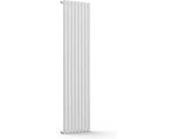 Blumfeldt Badkamerverwarming - 728 Watt - Designradiator - Zuinig en vlak - Verticaal - Wandverwarming voor Bad- en woonkamer - Geruisloos - Radiator met thermostaat - Wit