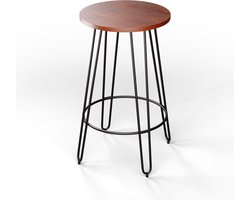 Blumfeldt bartafel, statafel voor keuken, massief houten tafel 120 x 60 cm, stabiele bistro & bar statafel rechthoekig, kleine houten bartafel, eenvoudig te monteren hoge tafel, robuuste kleine eettafel