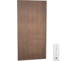 Blumfeldt Infrarood wandverwarming 700W – IP44, Wifi- & app-bediening, Thermostaat, 99 % efficiëntie, Oververhittingsbeveiliging, voor badkamer, Wandmontage, 0-37 °C, Houtdesign