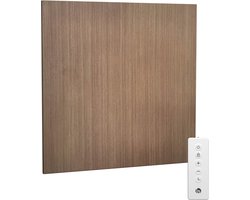 Blumfeldt Infrarot Wandheizung 350W – IP44, WLAN & App Steuerung, Thermostat, Überhitzungsschutz, Infrarotheizung voor Bad & Wohnzimmer, Energieeffizient, Wandmontage, Holz Design – geschikt voor thuisfitness en sportschoolgebruik, duurzame construct