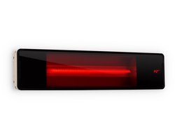 Blumfeldt Phantom heater - Infrarood terrasverwarmer met afstandsbediening - Wand- of plafondmontage - 1800 W - Geschikt voor buiten