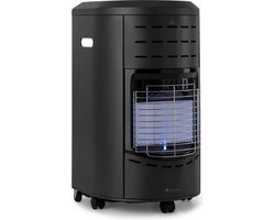 Blumfeldt Terrasverwarmer, Outdoor Gasheater, Gasverwarming voor Terras, Tuin & Balkon, Terrasverwarmer met elektrische Ontsteking, Krachtige Gasverwarming met Wielen en Handgrepen - 4200W - voor Tuin - Patio Heater - Buitenverwarmer