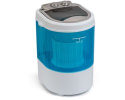 BluMill Mini Wasmachine - Camping Wasmachine - Kleine Wasmachine met Centrifuge - Ideaal voor Studenten & camping - Energiezuinig - 3kg Laadvermogen