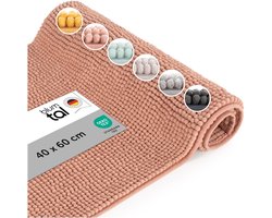 Blumtal Badmat - Anti-slip Badmat - Chenille Zachte Badmat - 40 x 60 cm - Oud Roze