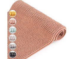 Blumtal Badmat - Anti-slip Badmat - Chenille Zachte Badmat - 50 x 80 cm - Oud Roze