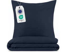 Blumtal Evolon® Dekbedovertrek met Kussensloop - Anti-Allergisch - Tegen huisstofmijt - 140 x 200 cm - 1 Kussensloop 80 x 80 cm - Donkerblauw