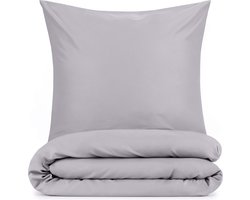 Blumtal Evolon® Dekbedovertrek met Kussensloop - Anti-Allergisch - Tegen huisstofmijt - 140 x 220 cm - 1 Kussensloop 50 x 70 cm - Grijs