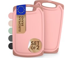 Blumtal Snijplank Kunststof Variera - BPA Vrij - 25 x 15 cm - Roze - Set van 2