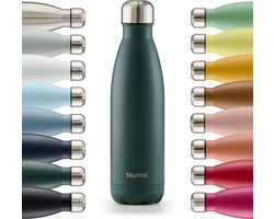 Blumtal Thermosfles - Met dubbele wand - Thermosbeker Koffie, Thee en Koele dranken - Travel Mug - 500ml - Donkergroen