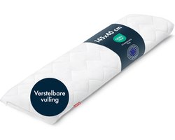 Blumtal Zijslaper Kussen 40 x 145 cm - Oeko-TEX gecertificeerd Borstvoedingskussen - Zwangerschapskussen met aanpasbare vulling - Comfortkussen voor Volwassenen - Zijslaper Kussen - Lichaamskussen