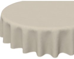 Bluvardi Katoenen Tafelkleed - rond - Panama Creme-150 cm