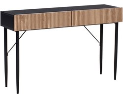 BLYTHE - Consoletafel - Zwart/Bruin - MDF