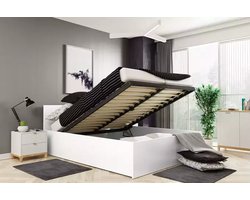 BMS | Bed | 160x200 | Wit | Met Opbergruimte en Matras
