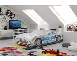 BMS Cars - Kinderbed - 80x160 cm - Zilver