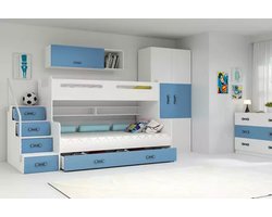 BMS MAX 3 - Bunk Bed - 120x200 cm - Jeugd - Blauw
