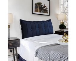 BNCKTRD Bankkussen, groot sierkussen, hoofdeinde, bekleed kussen, rugleuning, bankkussen, leeskussen, perfect als ondersteunend rugkussen, bed, lendenkussen, wandkussen, afneembaar linnen,