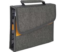 Bo-Camp - Bestekset - Picknick - Etui - 4 Personen - 17-Delig - Grijs