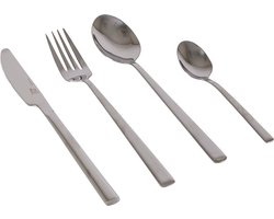 Bo-Camp - Bestekset - RVS - 16-Delig - 4 Personen - Zilver