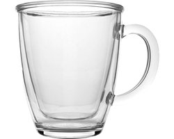 Bo-Camp - Dubbelwandige mok - Isolerend - 340 ml - 2 Stuks