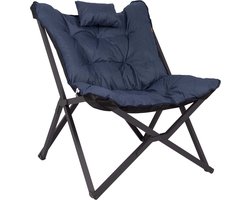 Bo-Camp - Industrial - Relaxstoel - Brandon - Cationic - Blauw