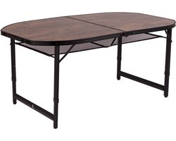 Bo-Camp - Industrial - Tafel - Woodbine - Ovaal - Koffermodel - 150x80 cm