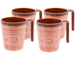 Bo-Camp Mok L - Halo - 4 Stuks - Melamine - clay