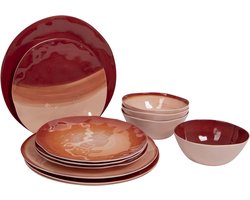 Bo-Camp - Servies - Halo - 12 Stuks - Terra