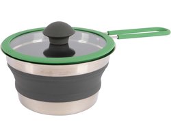 Bo-Camp - Steelpan - Met deksel - Opvouwbaar - Siliconen - 1