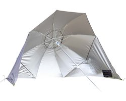 Bo-Camp - Strandparasol - Met zijwanden - Grijs