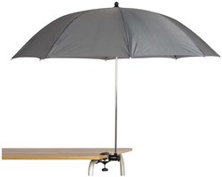 Bo-Camp - Tafelparasol - Compact - Ø 106 cm - Grijs