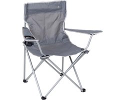 Bo-Camp - Vouwstoel - Compact - Staal - Grijs