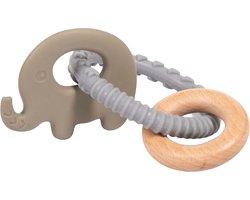 Bo Jungle B- Rattle Rings Olifant | Blauw