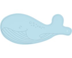 Bo Jungle - Badmat antislip - Schattige vorm voor kinderen - Walvis - Ophanghaakje met zuignap - Anti Slip Bathmat Dobbs