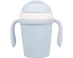 Bo Jungle - CPLA Drinkbeker peuter - Met rietje en handgrepen - Eco verantwoordelijk - Drinking Cup Blauw