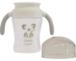 Bo Jungle - Drinkbeker kinderservies - antilekbeker 360° - 240 ml - Met handgrepen en deksel - Cuddly Koala 360° Drinking Cup