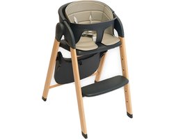 Bo Jungle - Grow With Me High Chair Shady Grey - Verstelbaar - Comfortabel - Ergonomisch