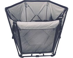 Bo Jungle - Kinder box - Speelbox - opvouwbaar veiligheidshekje baby - Voor binnen en buiten - Omkeerbaar tot tent - Transportzak - Foldable Playard Grijs